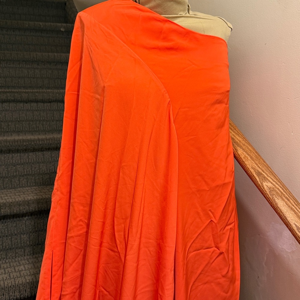 Hanifa One-Shoulder Orange Top - Picture 2 of 8